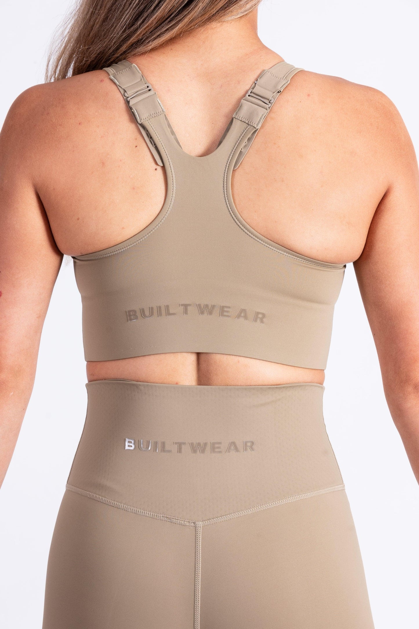 Movement Zippered Sports Bra Olive - builtwear