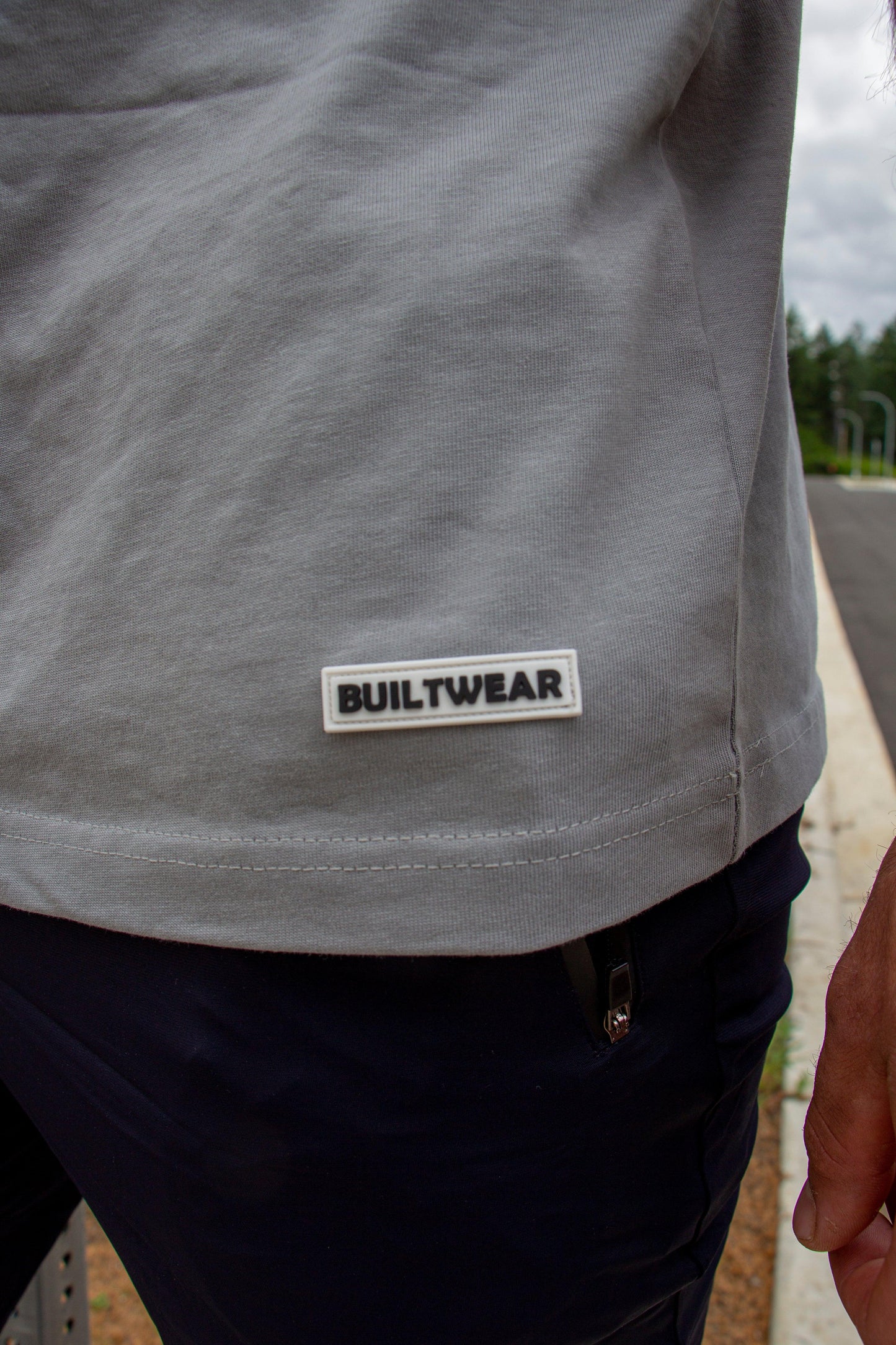 Oversized Graphic T-shirt Blue Steel - builtwear