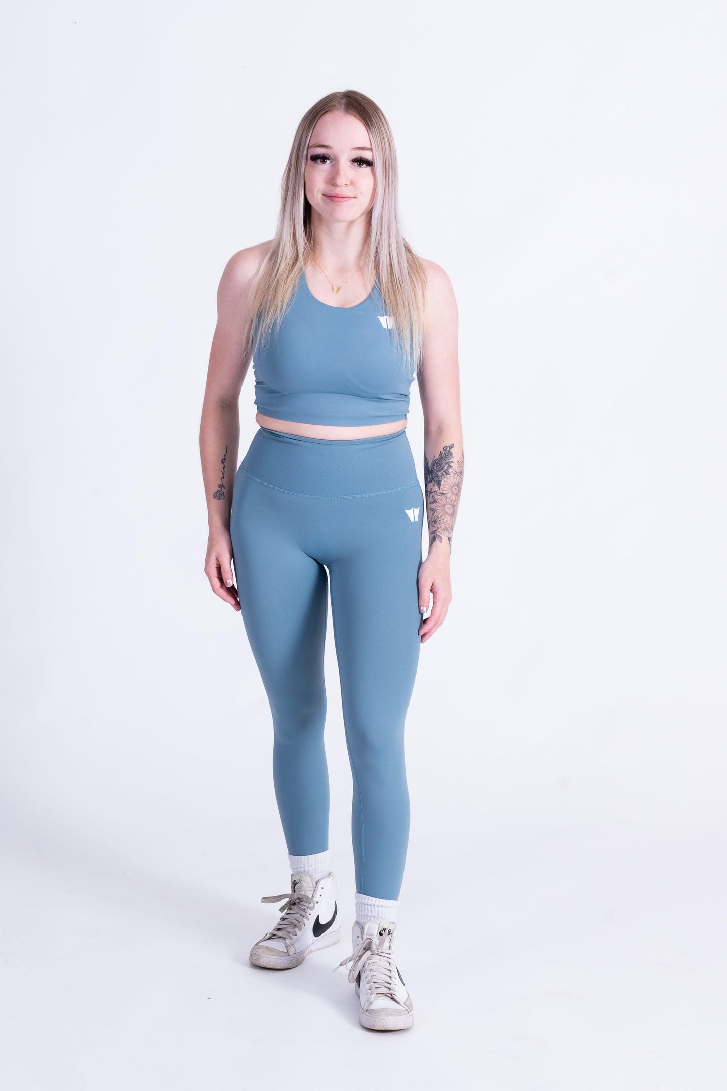 Strengthen Leggings 27" Dusty Blue - builtwear