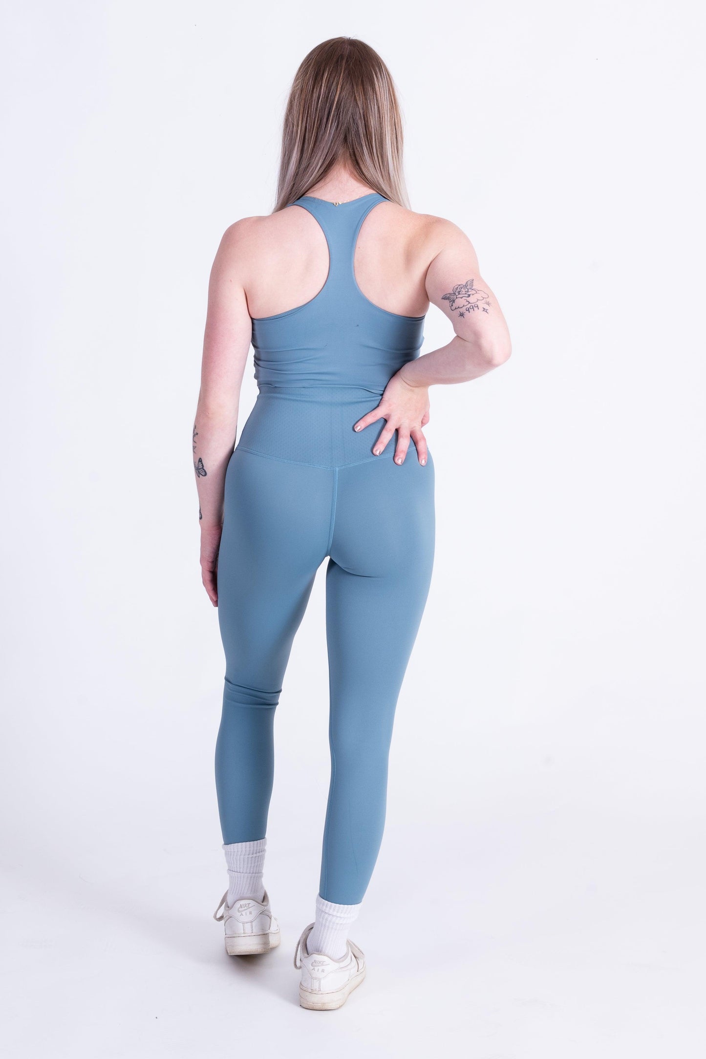 Strengthen Leggings 27" Dusty Blue - builtwear
