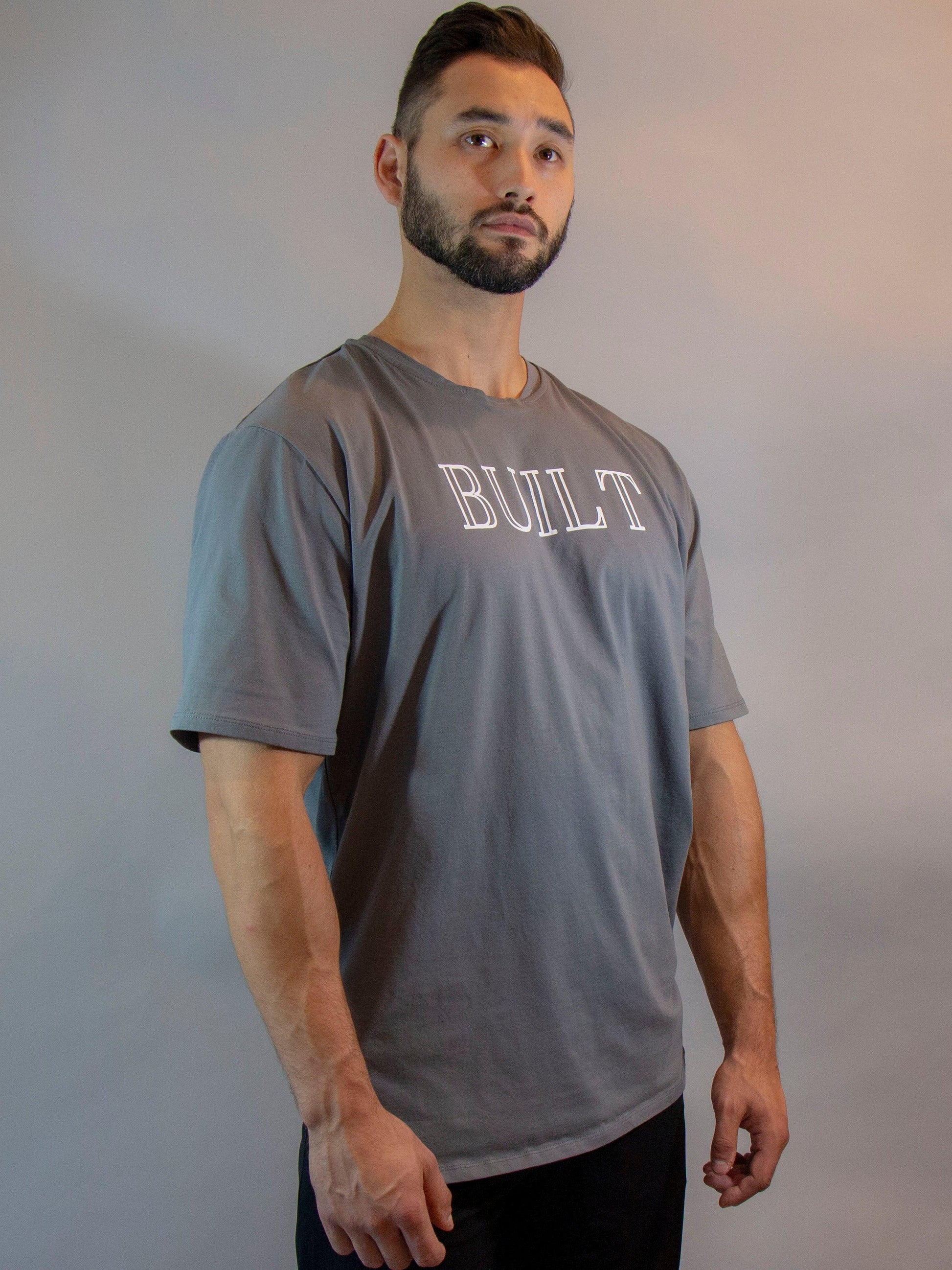 Pima Cotton Oversized Shirt Grey - builtwear