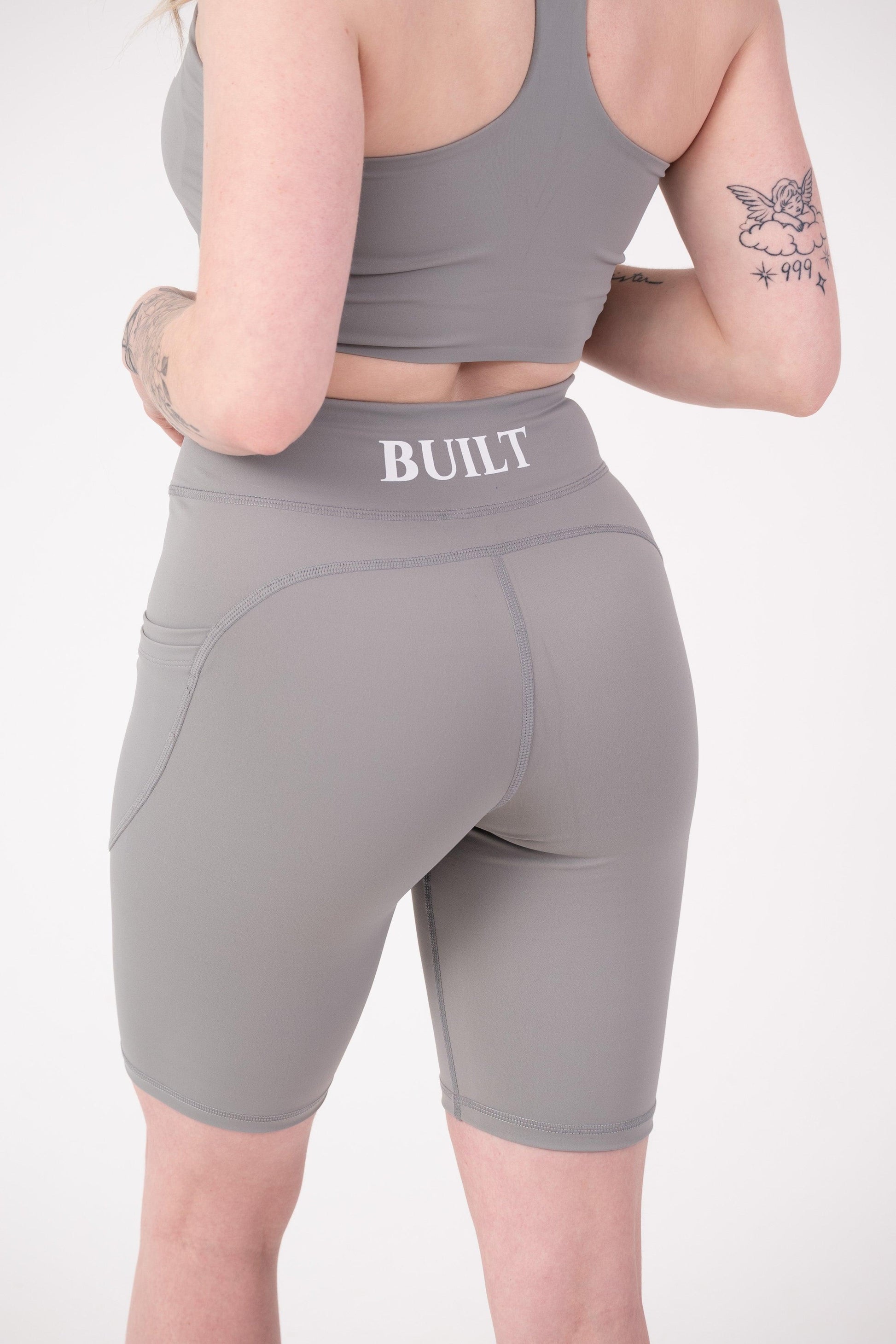 Strengthen Pocket Shorts 7" Matte Grey - builtwear