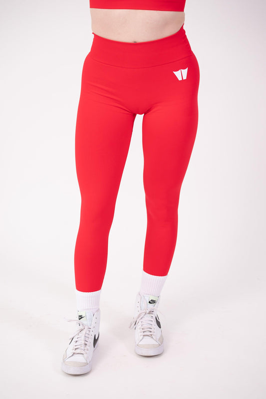 Strengthen Seamless Leggings 31" Red - builtwear