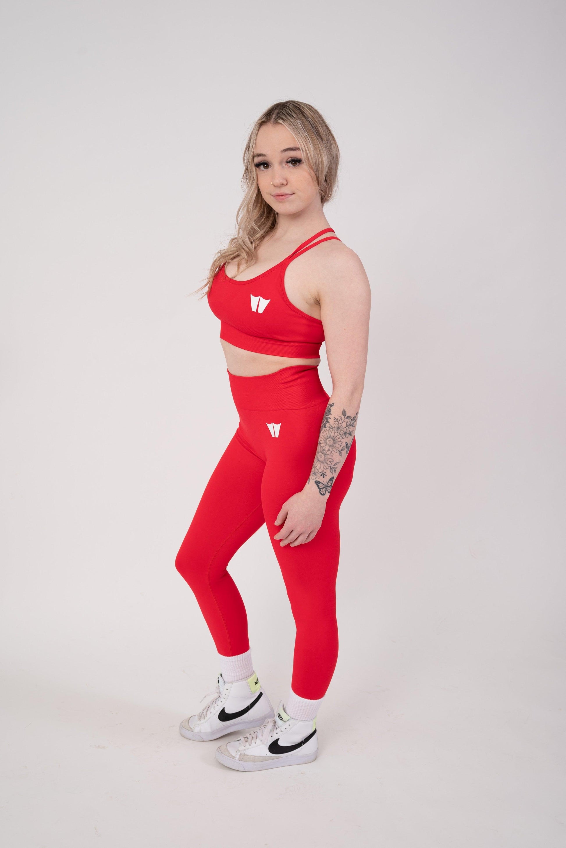Strengthen Seamless Leggings 31" Red - builtwear