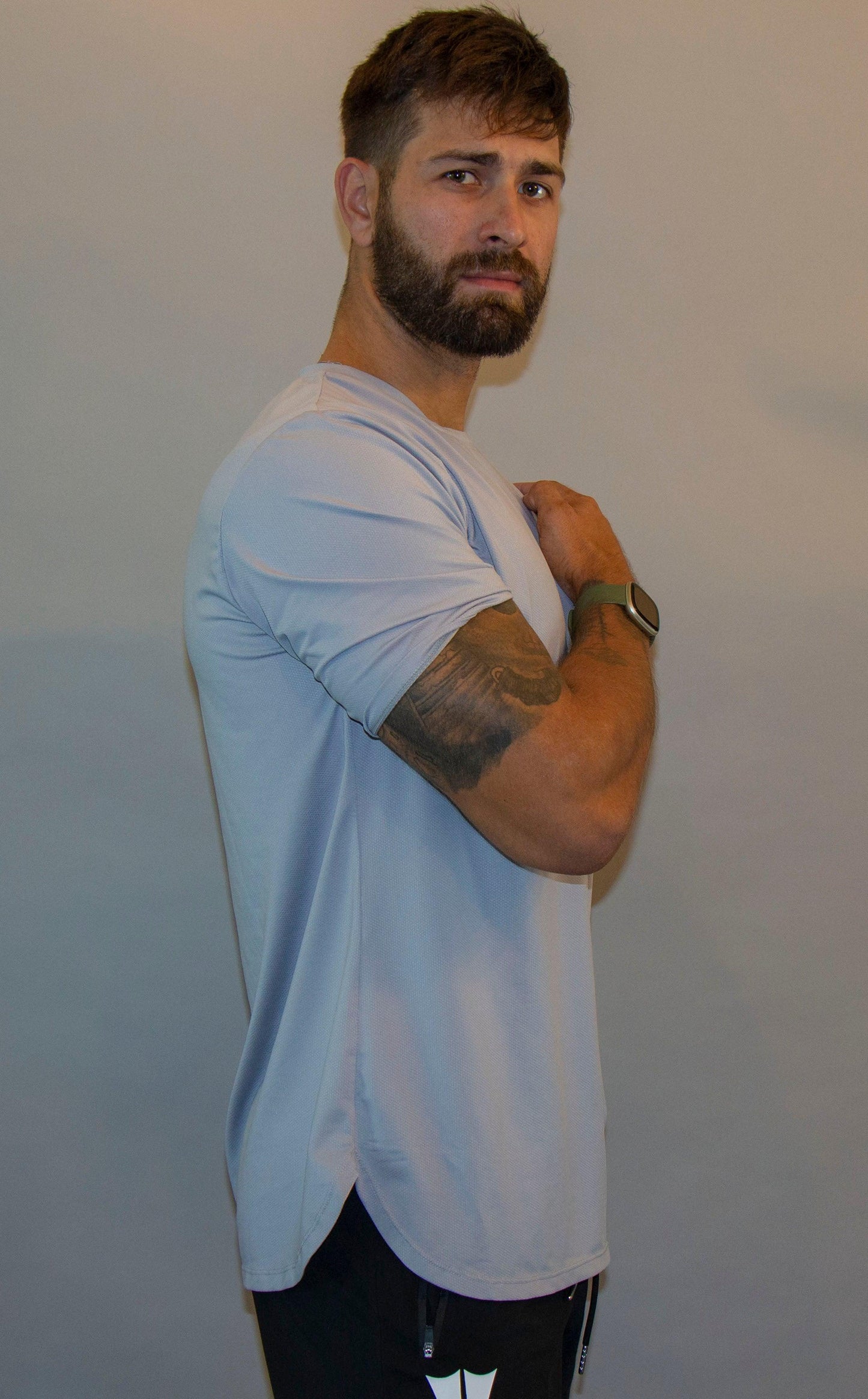 Vented Oversized Shirt Grey - builtwear