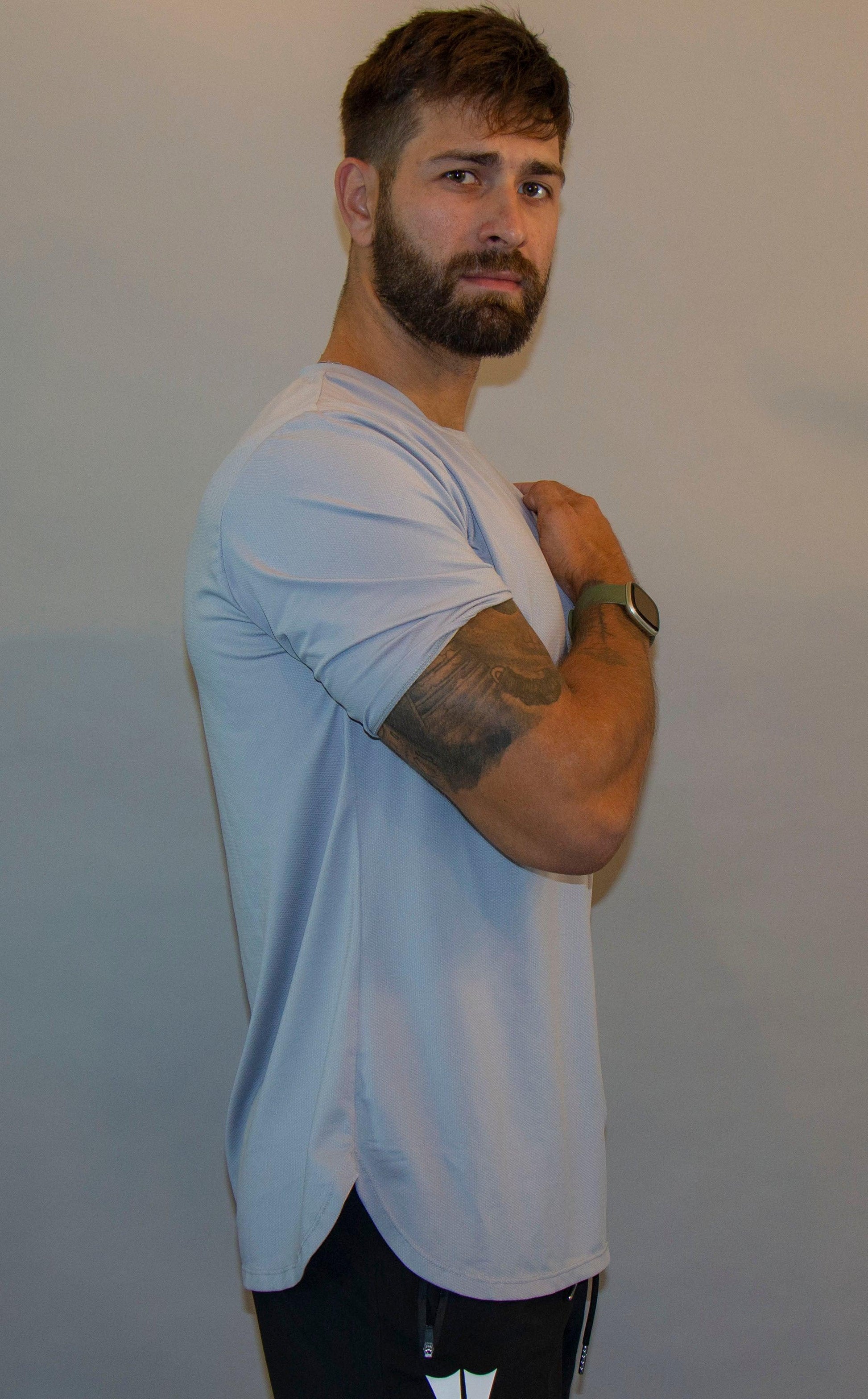 Vented Oversized Shirt Grey - builtwear