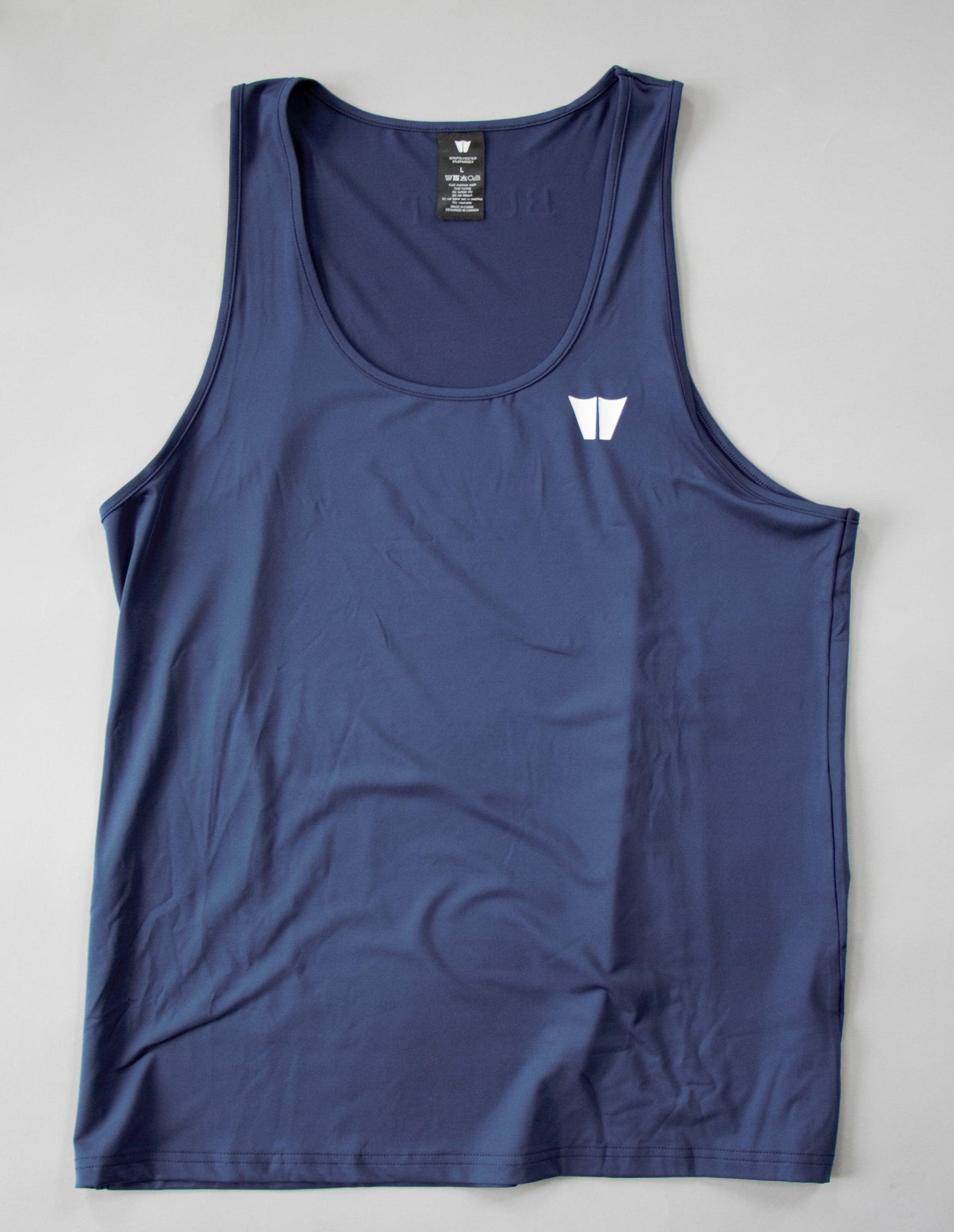 Built Fitted Tank Top Navy Blue - builtwear