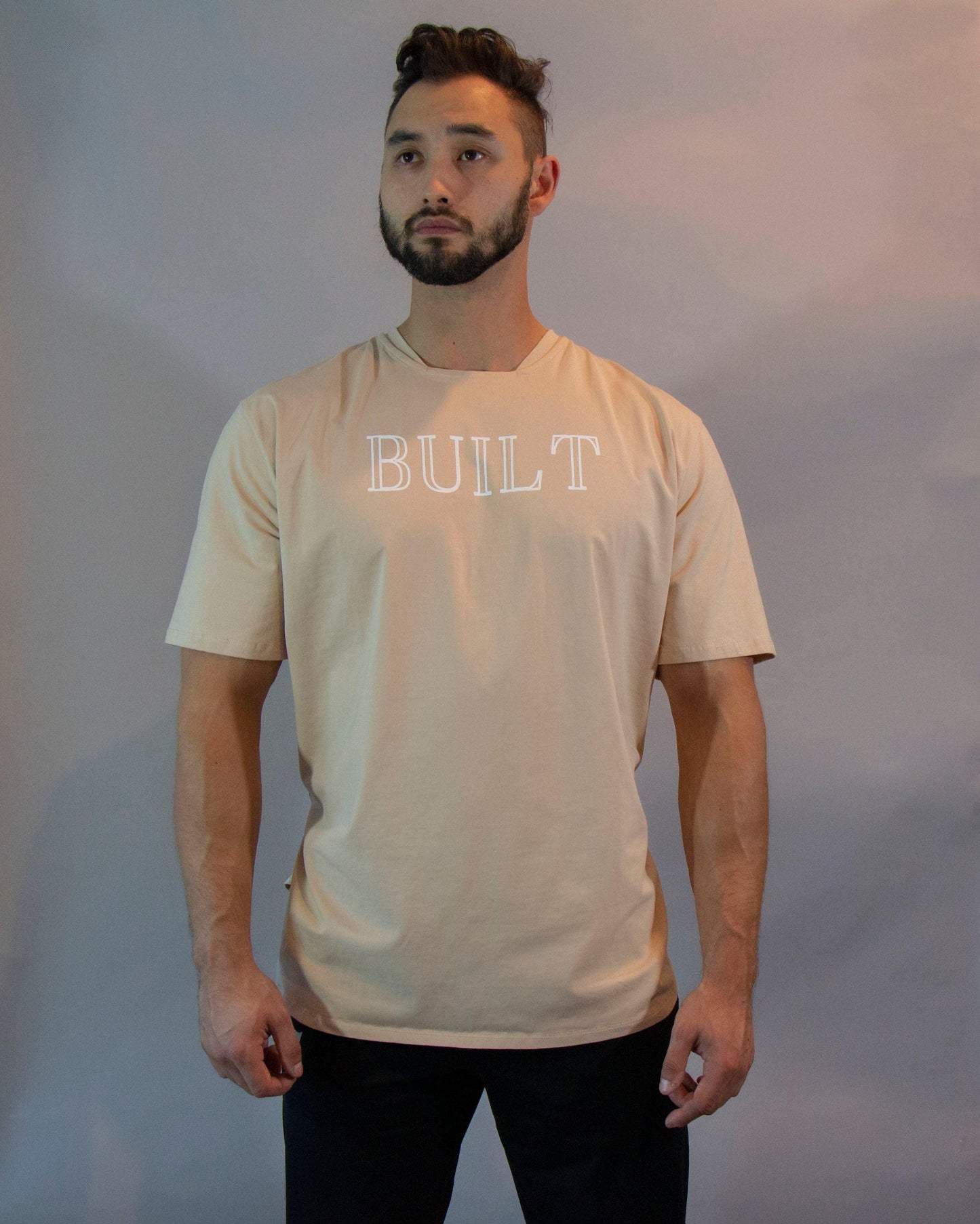 Pima Cotton Oversized Shirt Tan - builtwear