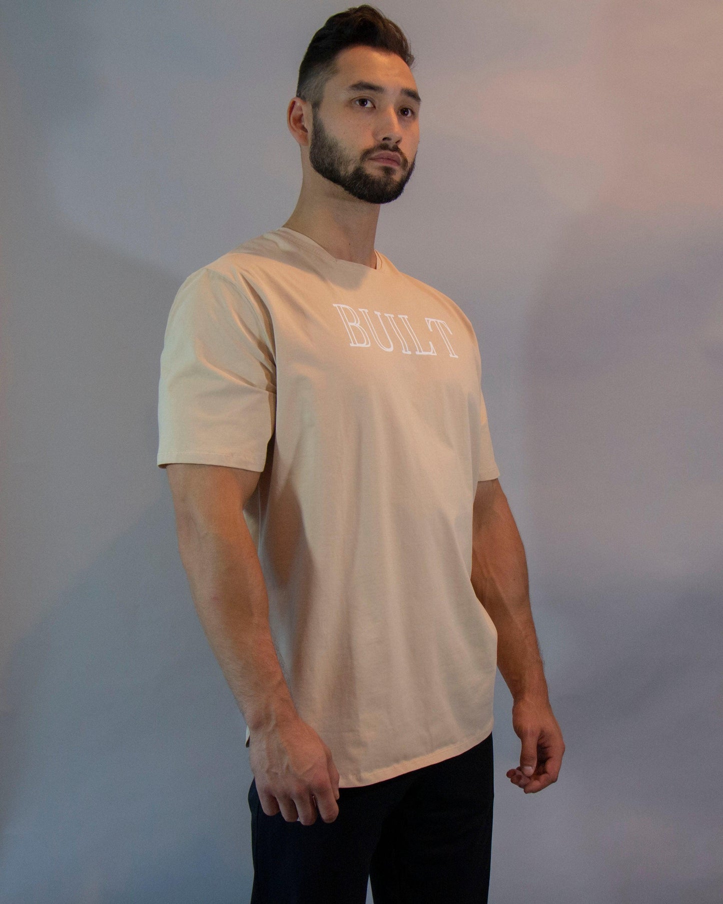 Pima Cotton Oversized Shirt Tan - builtwear