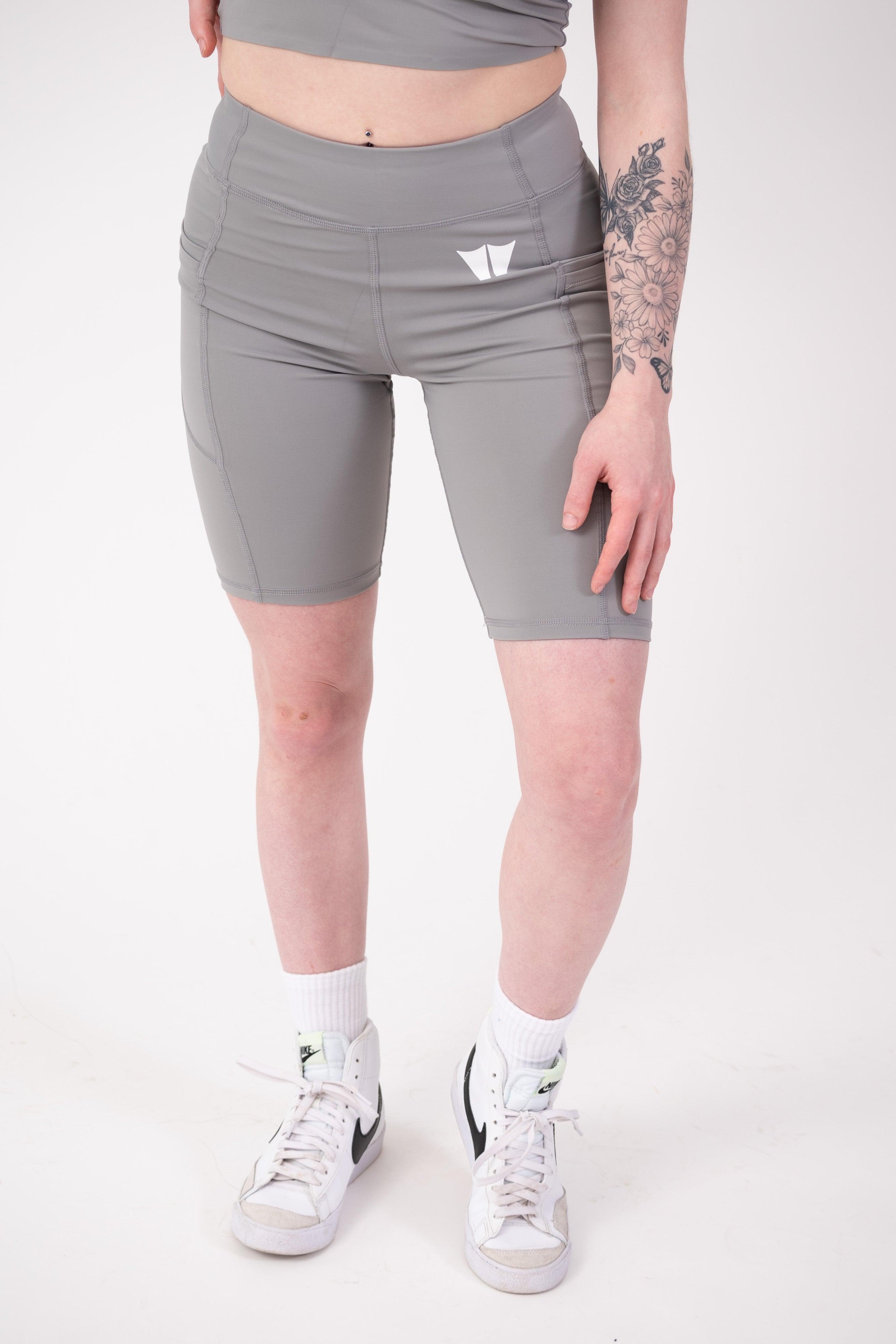 Matte hot sale grey shorts