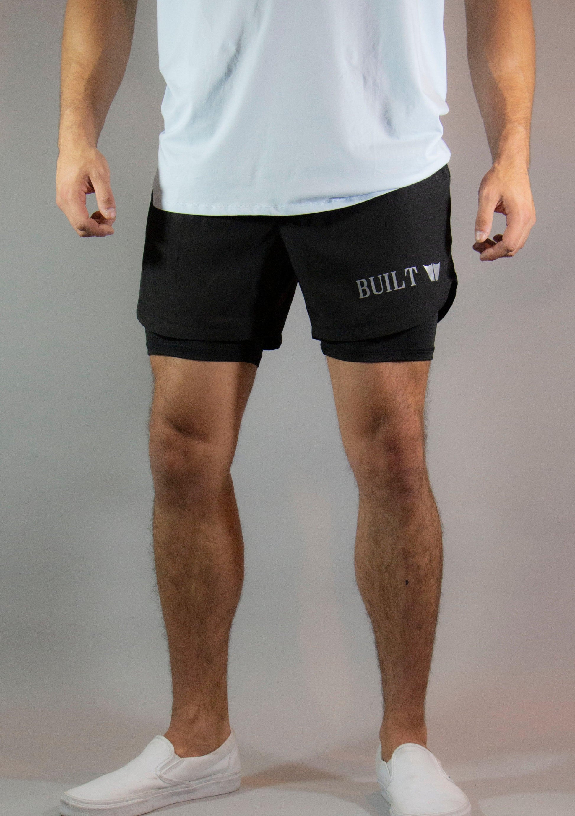 Two in one Athletic Shorts 5 Black