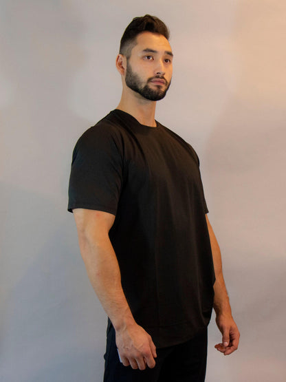 Vented Oversized Shirt Black - builtwear